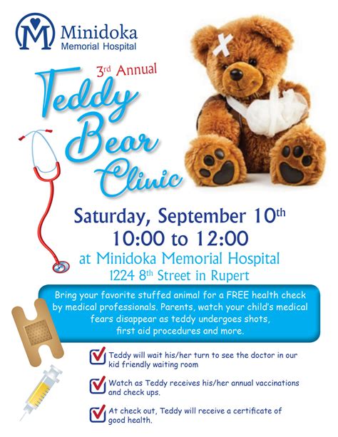 3rd Annual Teddy Bear Clinic Minidoka Memorial Hospital