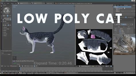 Lets Model Simple Low Poly 3d Neko Cat In Blender Youtube