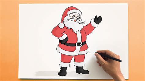How To Draw Santa Step By Step Santa Drawing Step By Vrogue Co