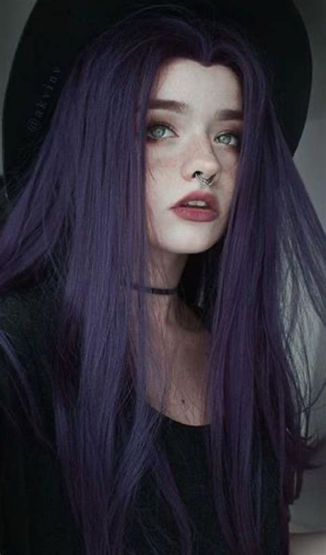 Unnatural Hair Color Hair Color Streaks Hair Dye Colors Long Purple