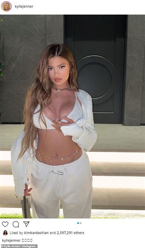 Kylie Jenner Puts On A Busty Display In A White Knit Bra Before Riding Her 14 Million