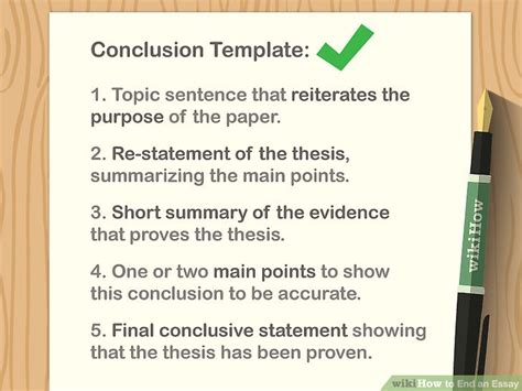 How To End An Essay With Sample Conclusions Wikihow