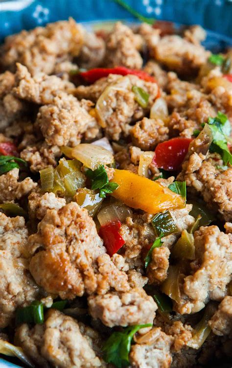 Moms Ground Turkey And Peppers 1 Pot Meal