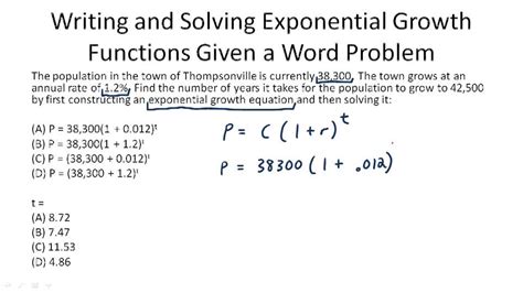 Exponential Growth Model Example 1 Video Algebra Ck 12 Foundation