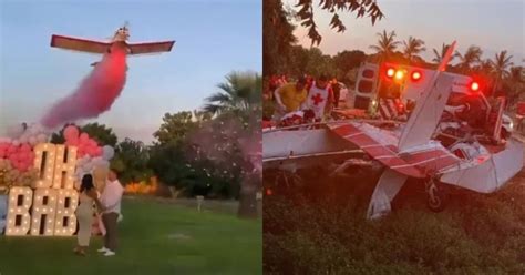 Gender Reveal Party In Mexico Turns Tragic As Plane Crash Kills Pilot Guests Don T Even Notice