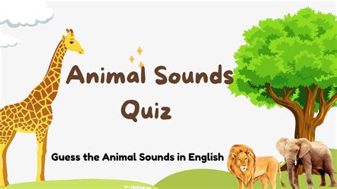 Guess The Animal Sounds In English Part 2 Youtube