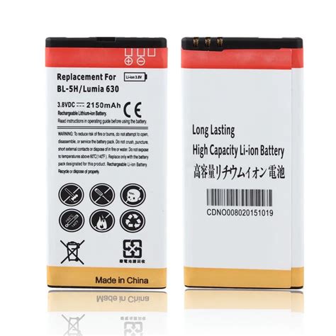 Goldfox 1pcs High Capacity 2150mah Battery For Nokia Lumia 630 638 636