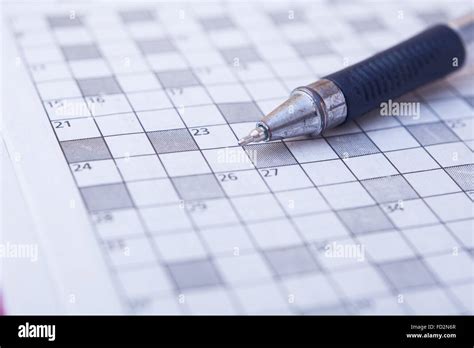Crossword Puzzle Close Up Stock Photo Alamy