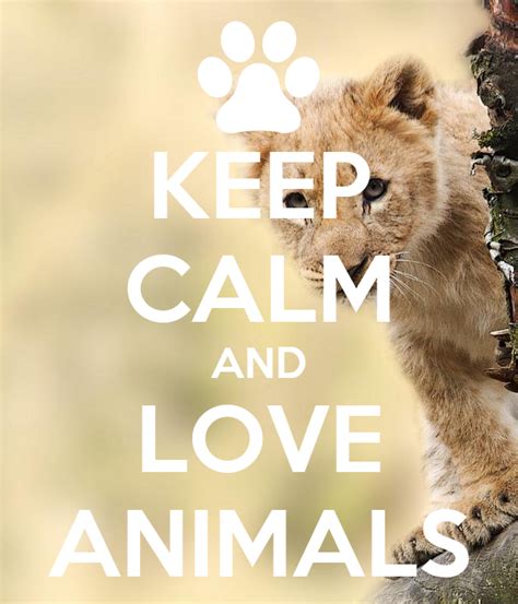 Keep Calm And Love Animals Poster Cocorara Keep Calm O Matic