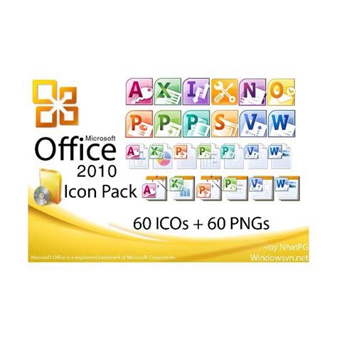 Customise Windows With The Microsoft Office 2010 Icon Pack