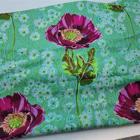 Anna Maria Horner Bright Eyes Bossy Meadow Green Fabric By The Etsy