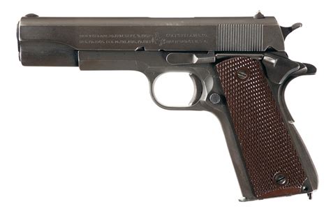 Excellent Us World War Ii Colt Model 1911a1 Semi Automatic Pistol