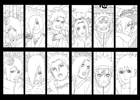 Akatsuki Coloring Pages Free Printable Coloring Pages