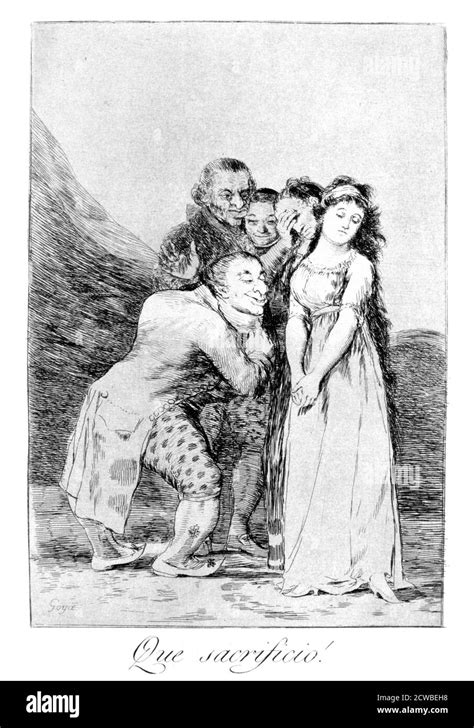 ¡qué Sacrificio 1799 Artista Francisco Goya Plato 14 De Los Caprichos Los Caprichos Son