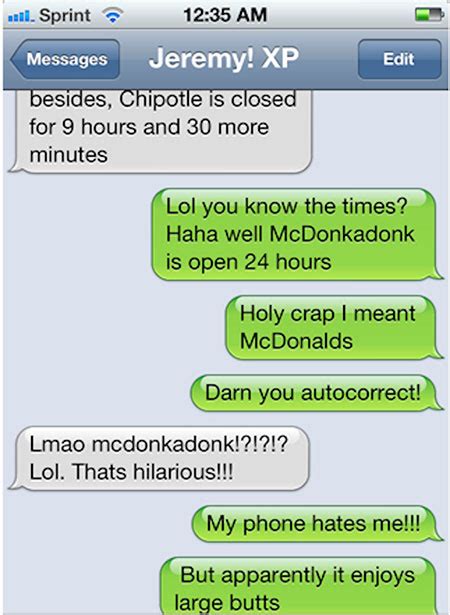 Top 10 Funniest Autocorrect Text Messages Of 2012 Techeblog