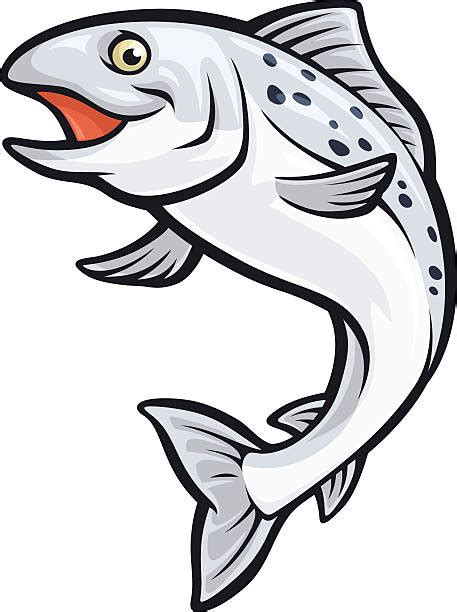 Cartoon Of Salmon Fish Illustrations Royalty Free Vector Graphics