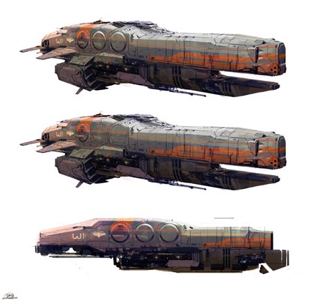 Halo 4 Spaceship Concepts Sparth On Artstation At