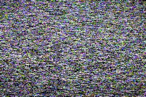 Glitch Tv Screen On Digital Television Error Signal Stock Photo