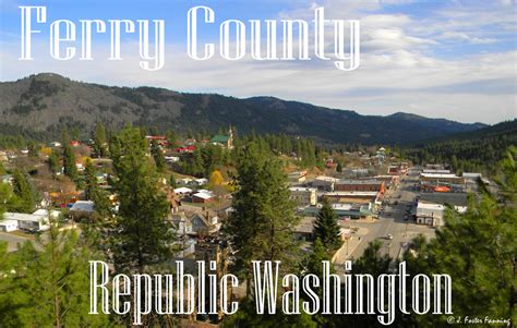 Ferry County Washington State Usa Republic Washington