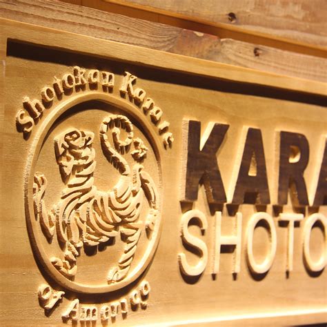 Shotokan Karate Wooden Sign Safespecial