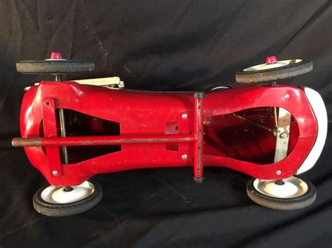 Vintage Radio Flyer Fire Truck Ride On Kids Toy 27 Long