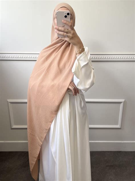 Hijab Jazz Premium 10 Nude Mon Hijab Pas Cher HIJAB ABAYA QAMIS