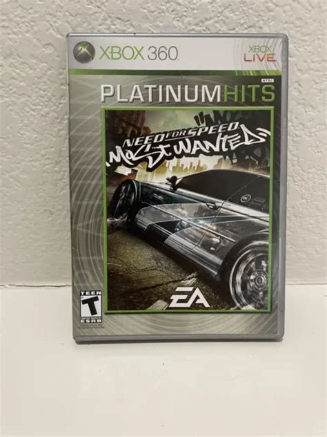 NEED FOR SPEED Most Wanted Platinum Hits Microsoft Xbox 360 2005