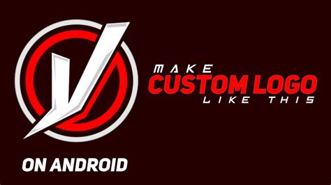 How To Make Custom Text Logos On Androidmake Cool Logos Youtube