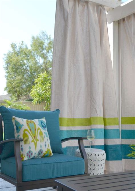 Diy These Easy Drop Cloth Outdoor Curtains For Under 50