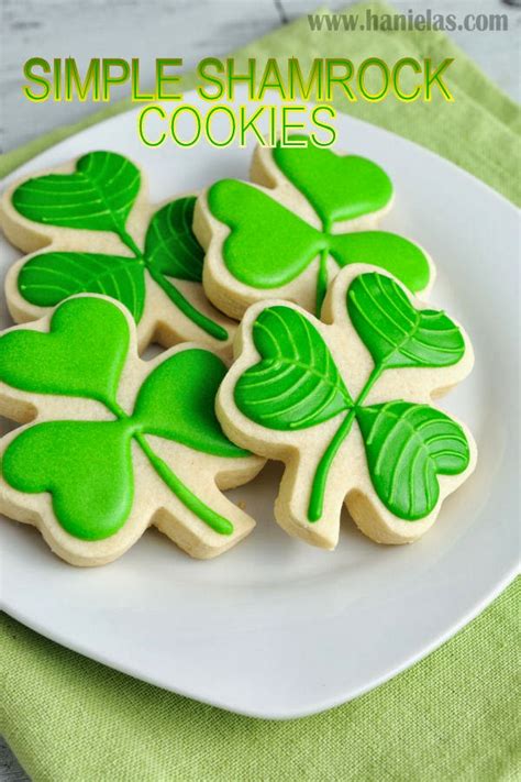 Simple Shamrock Cookies For Saint Patricks Day Hanielas Recipes