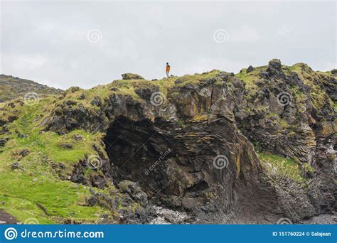 Basalt Cliffs Of Iceland Royalty Free Stock Photo