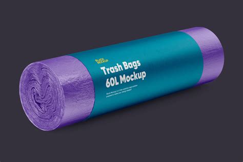 Download Trash Bags 60L Mockup on Behance