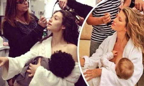 Emmy Rossum Sends Up Gisele Bundchen S Breastfeeding Photo With Doll