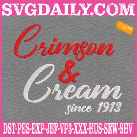 Crimson And Cream Since 1913 Embroidery Files Delta Sigma Theta