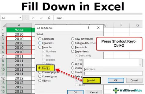 Fill Down In Excel Step By Step Guide To Fill Down Excel Shortcut Keys