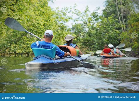 People Canoe In A River Editorial Stock Image Image Of Travel 149294659