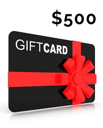 Se pensato con il cuore, un regalo è sempre gioia, per chi lo riceve e per chi lo fa. $500 Gift Card