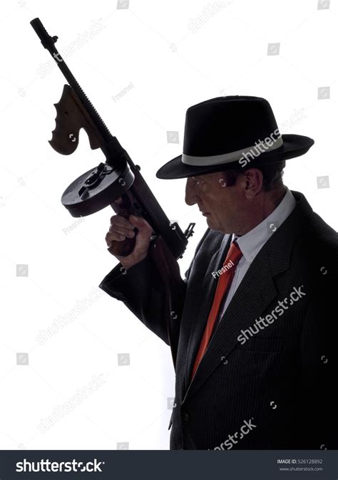 Old Style Gangster Tommy Gun On Stock Photo 526128892 Shutterstock