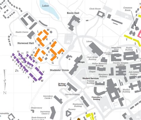 Campus Accommodation Map Keele University
