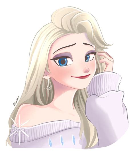 Elsa Drawing Frozen Fanart By Ruro95 On Deviantart Disney Frozen