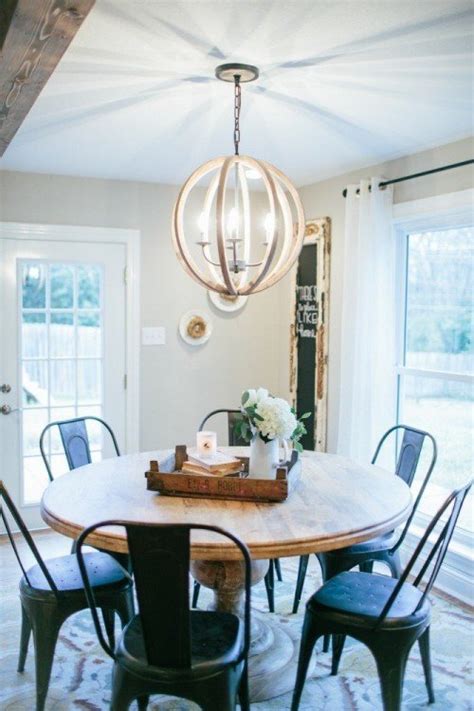 I think the round bulb also helped get the right amount of light throughout the plastic. Round Dining Tables: 8 Affordable Options | The Harper House
