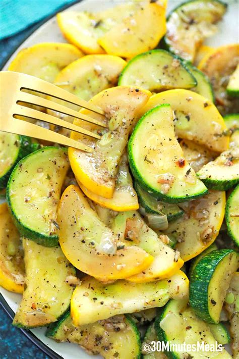 Sauteed Squash And Zucchini Recipe Minutes Meals