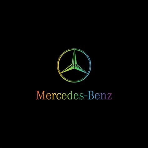 Mercedes Benz Pride Logo Rainbow Colors Ai Png Svg Eps Free