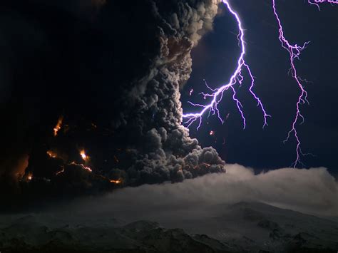 Cool Volcano Lightning Wallpaper Volcano