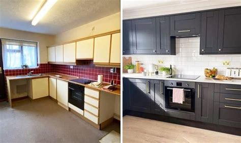 Diy Couples Kitchen Transformation With Budget Worktop Uk