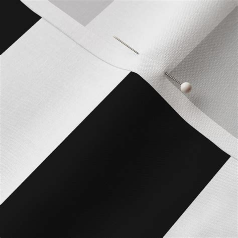 Black And White Wide Stripes Fabric Spoonflower