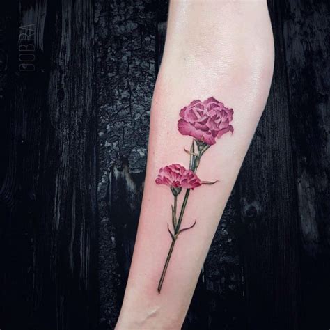 27 Beautiful Carnation Tattoo Ideas And Their Symbolism Carnation