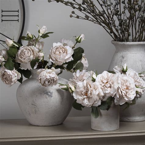 White Short Stem Rose Wholesale By Hill Interiors