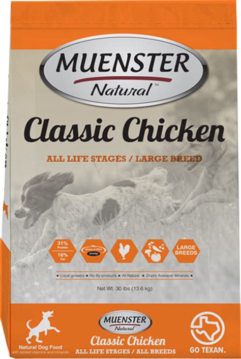 Not all homemade dog food recipes will fit every dog, and more importantly, a pet owner must pay attention to the nutritional value of each dish. New Formula Muenster Natural Pet Food - Wells Brothers Pet ...