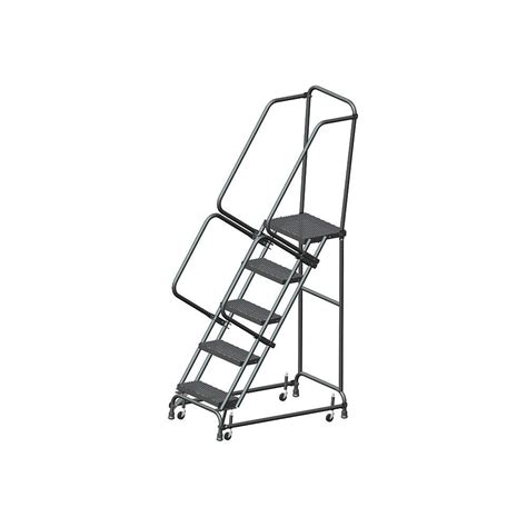 Ballymore Fsh518xsu Steel Standard Rolling Ladder With Spring Loaded